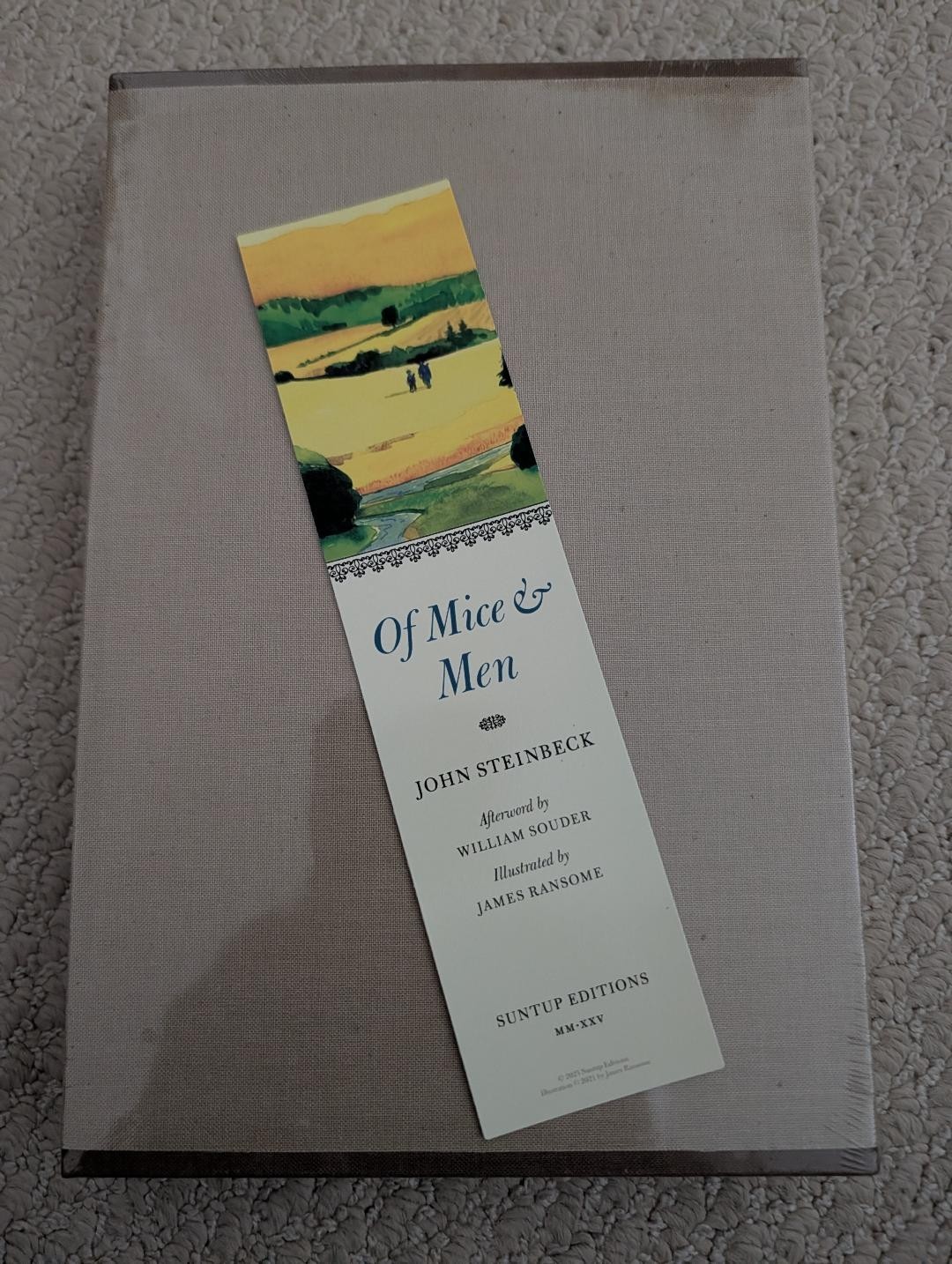 Suntup Of Mice and Men By John Steinbeck Artist Edition Brand New OP