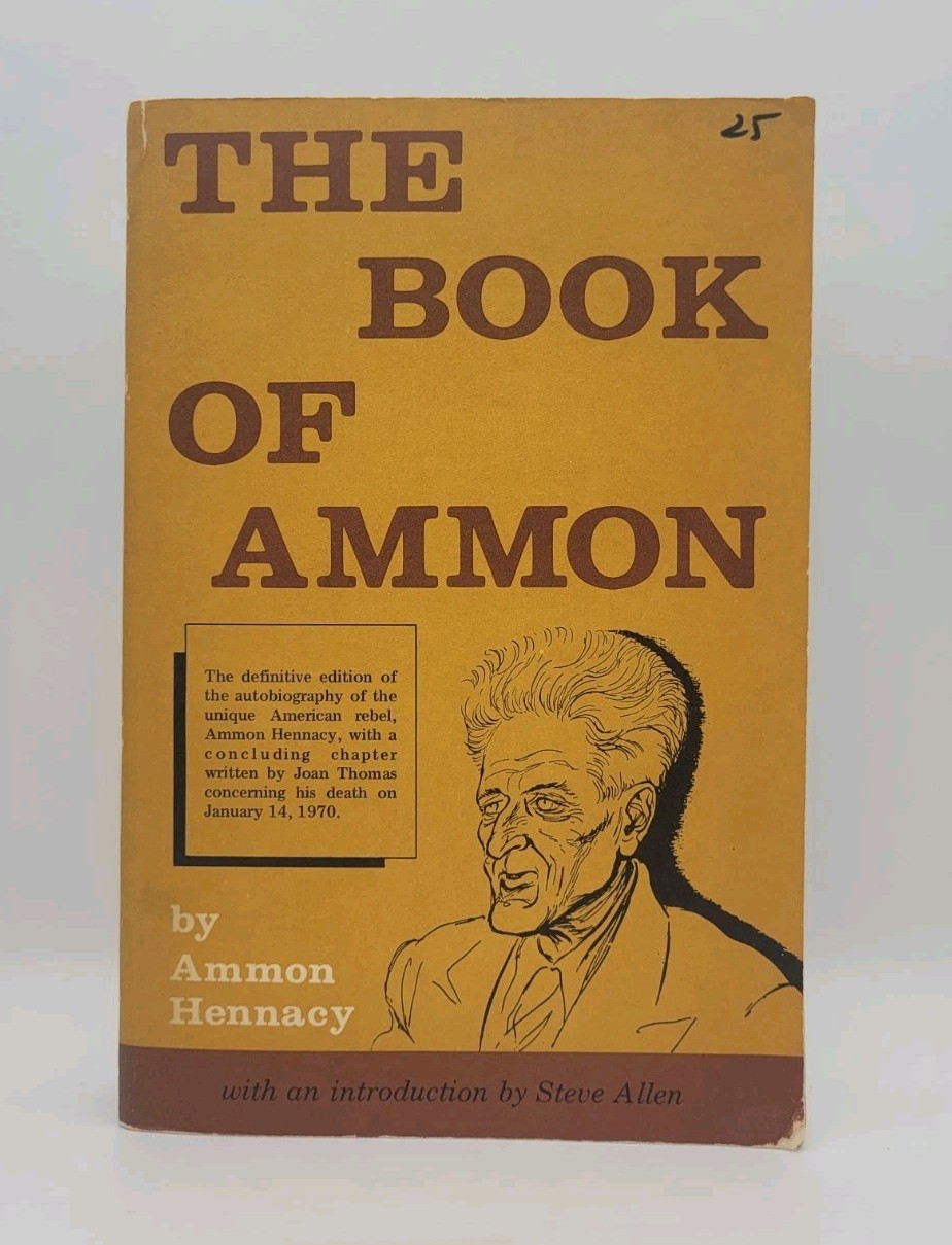 The Book of Ammon Hennacy Christian Pacifism Activism Wobbly Steve Allen RARE VG