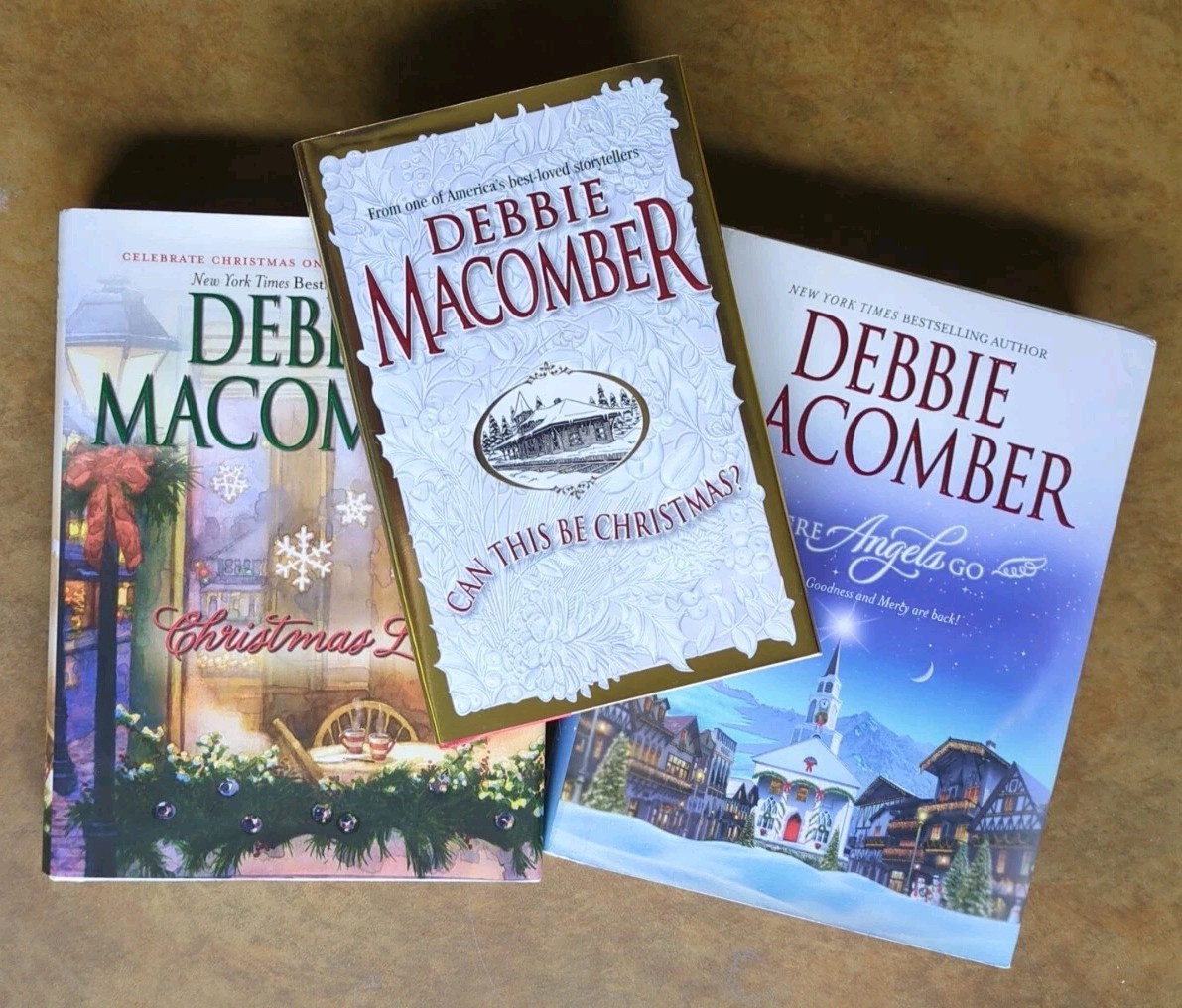 3 DEBBIE MACOMBER Christmas & Angels Hardcover Book Lot | Holiday Gift Set