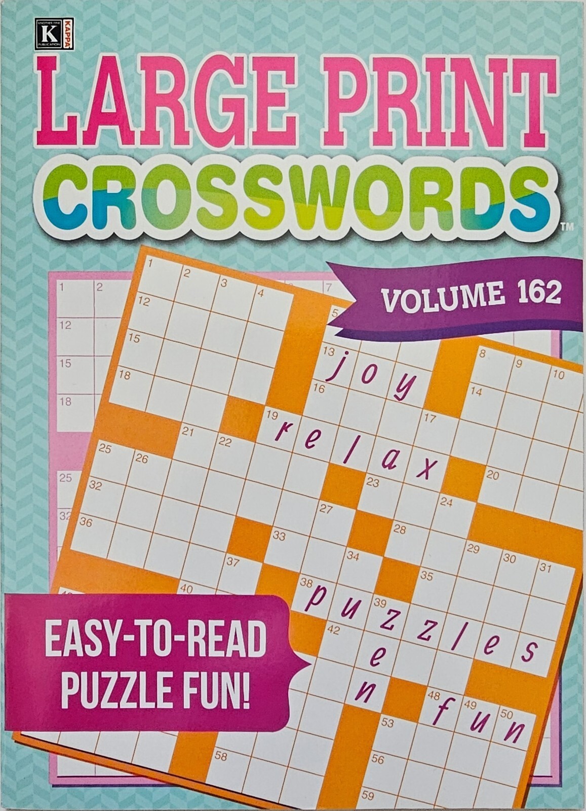 Kappa Large Print Crosswords Puzzle Books, 32 Different Volumes to Select U-PICK