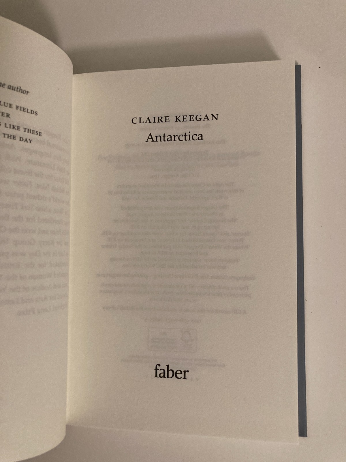 Antarctic by Claire Keegan (2025, Hardcover) 1st UK Printing Like New