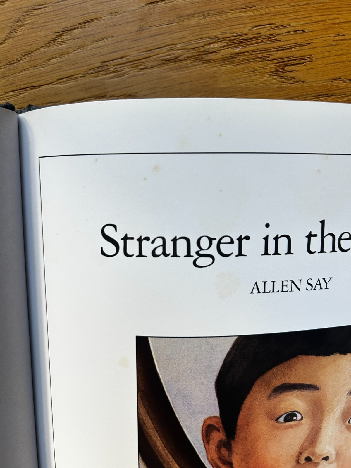Stranger in the Mirror by Allen Say 1995 Vintage Hardcover with Dust Jacket