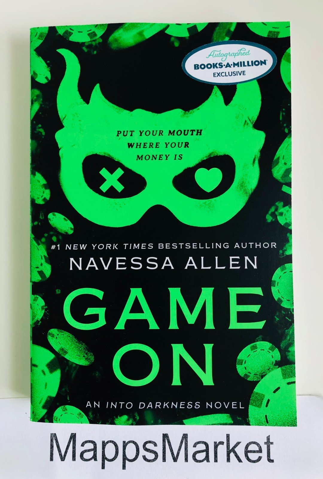 SIGNED IN PERSON Lights Out (Into Darkness #1) by Navessa Allen (2024, Trade PB)