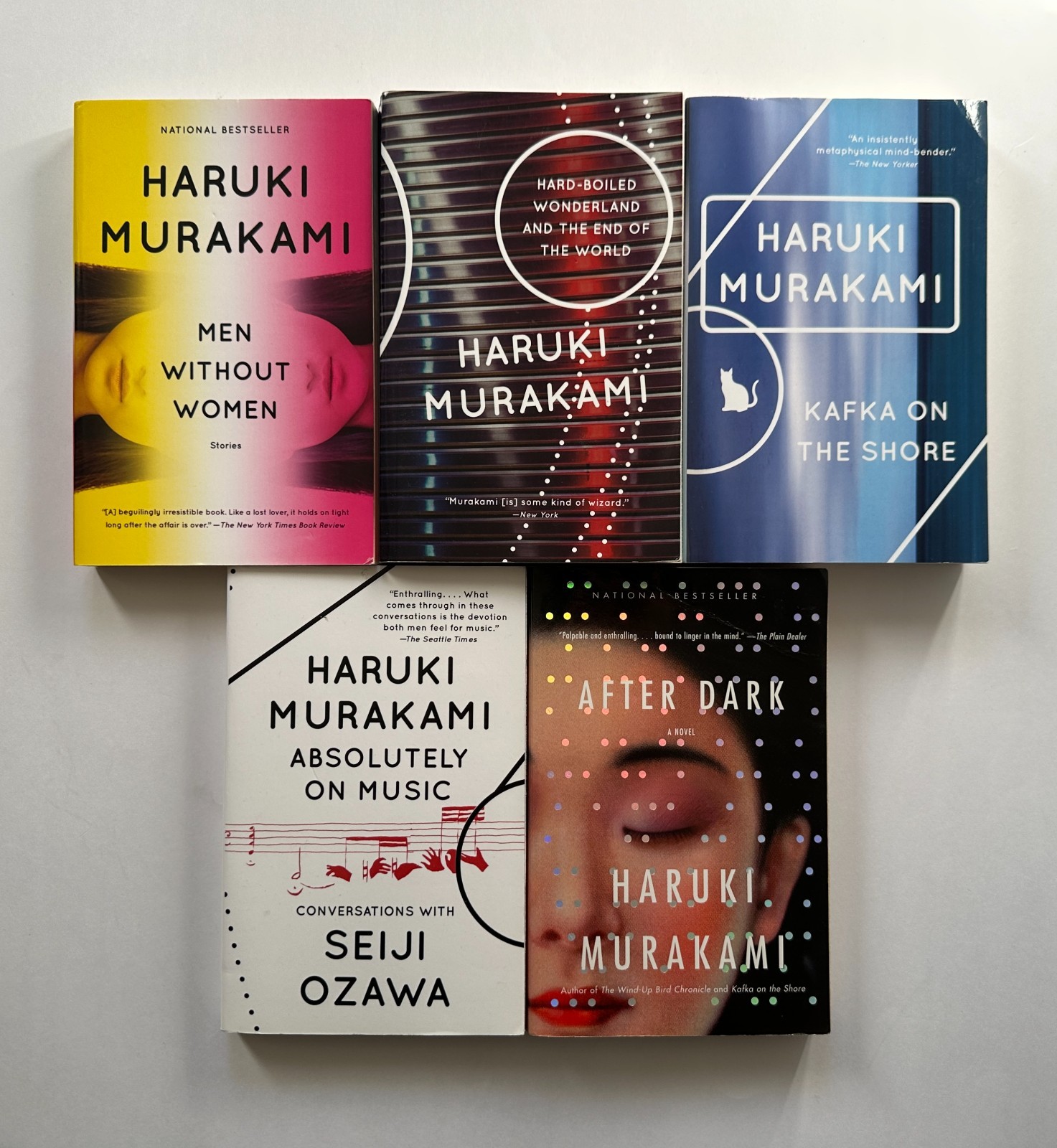 HARUKI MURAKAMI Kafka Shore/Hard-Boiled/On Music/After Dark/Men Women 5 TPB LOT