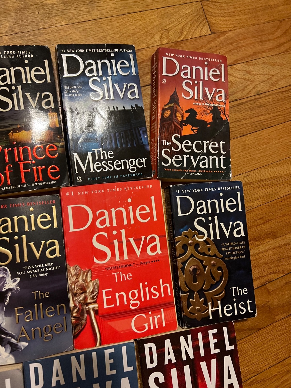 25 Daniel Silva Books — Gabriel Allon Series, HC and SC. Full Run!