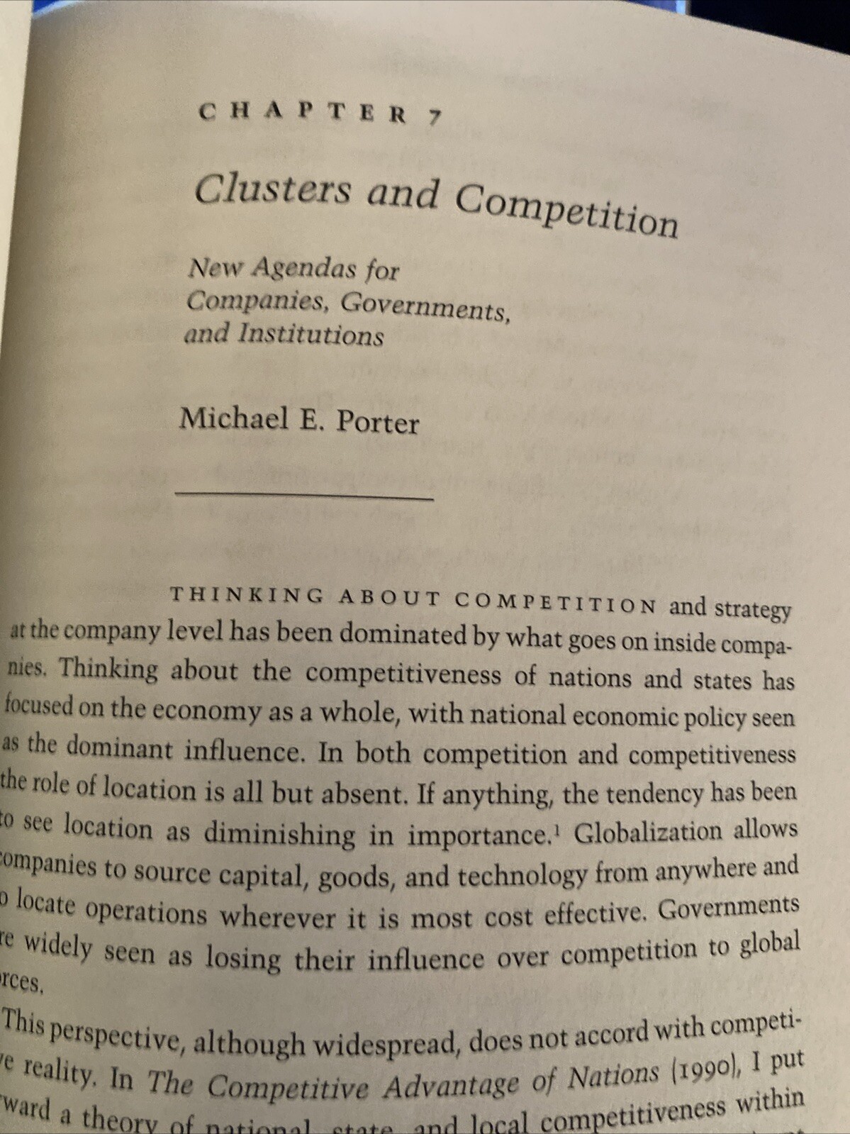 On Competition Hardcover Michael E. Porter