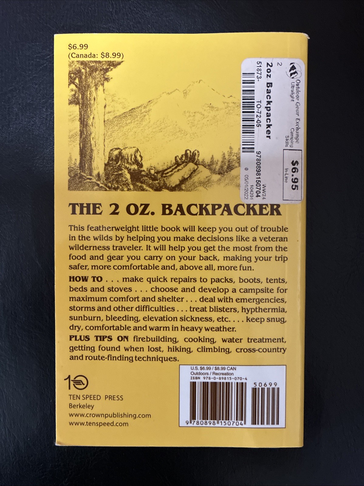The 2 Oz. Backpacker : A Problem Solving Manual for Use in the Wilds