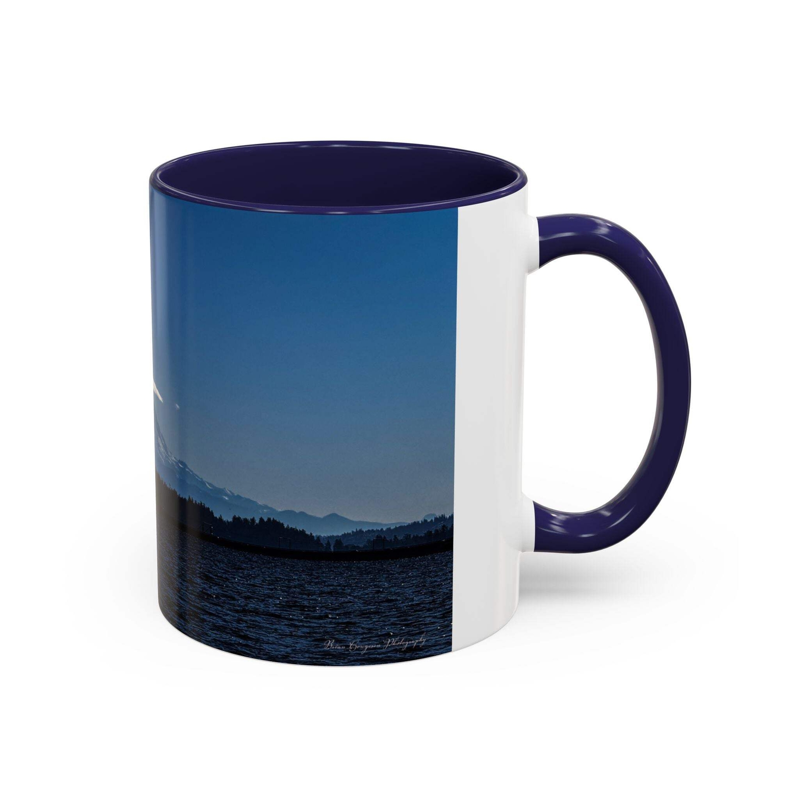 Scenic Mountain Accent Coffee Mug – 11oz & 15oz – Perfect Gift for Nature Lovers