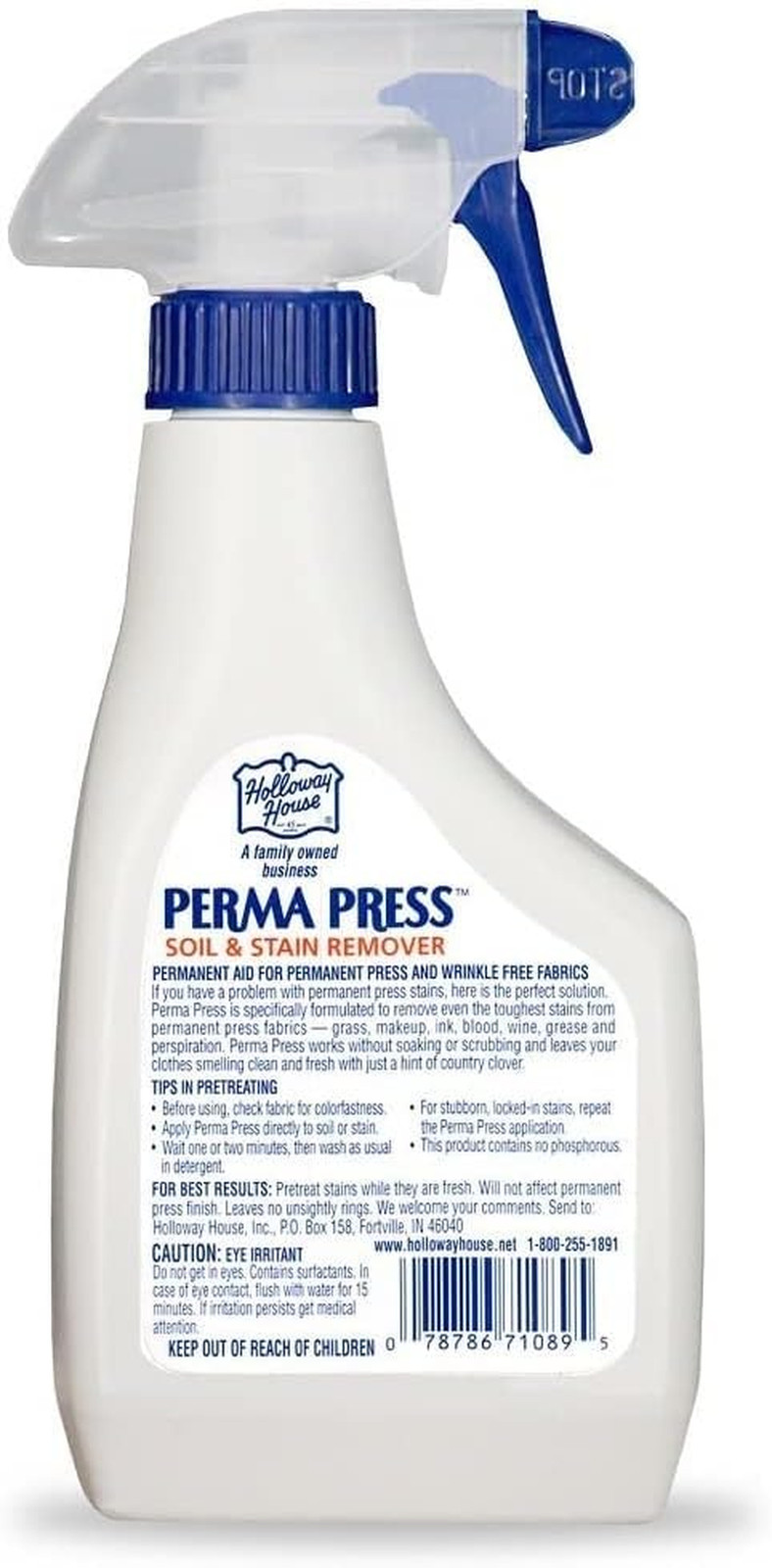 Holloway House Perma Press Soil & Stain Remover 16Oz | Formulated for Heavy-Duty