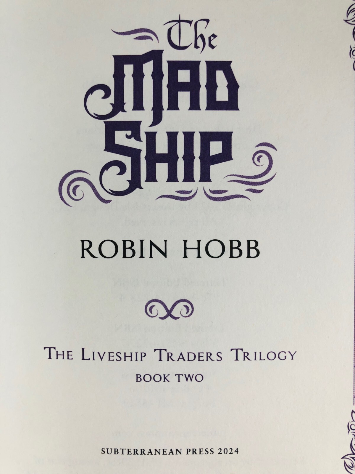 SIGNED The Mad Ship & Ship of Destiny by Robin Hobb SUBTERRANEAN PRESS Matching
