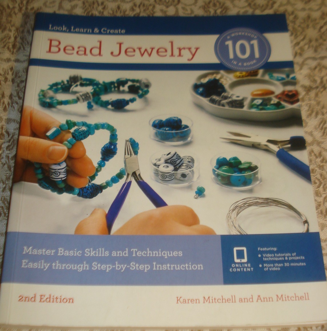 BEAD JEWELRY 101 A Bead Jewelry Course in a Book – SC 200 Pages – Full Color