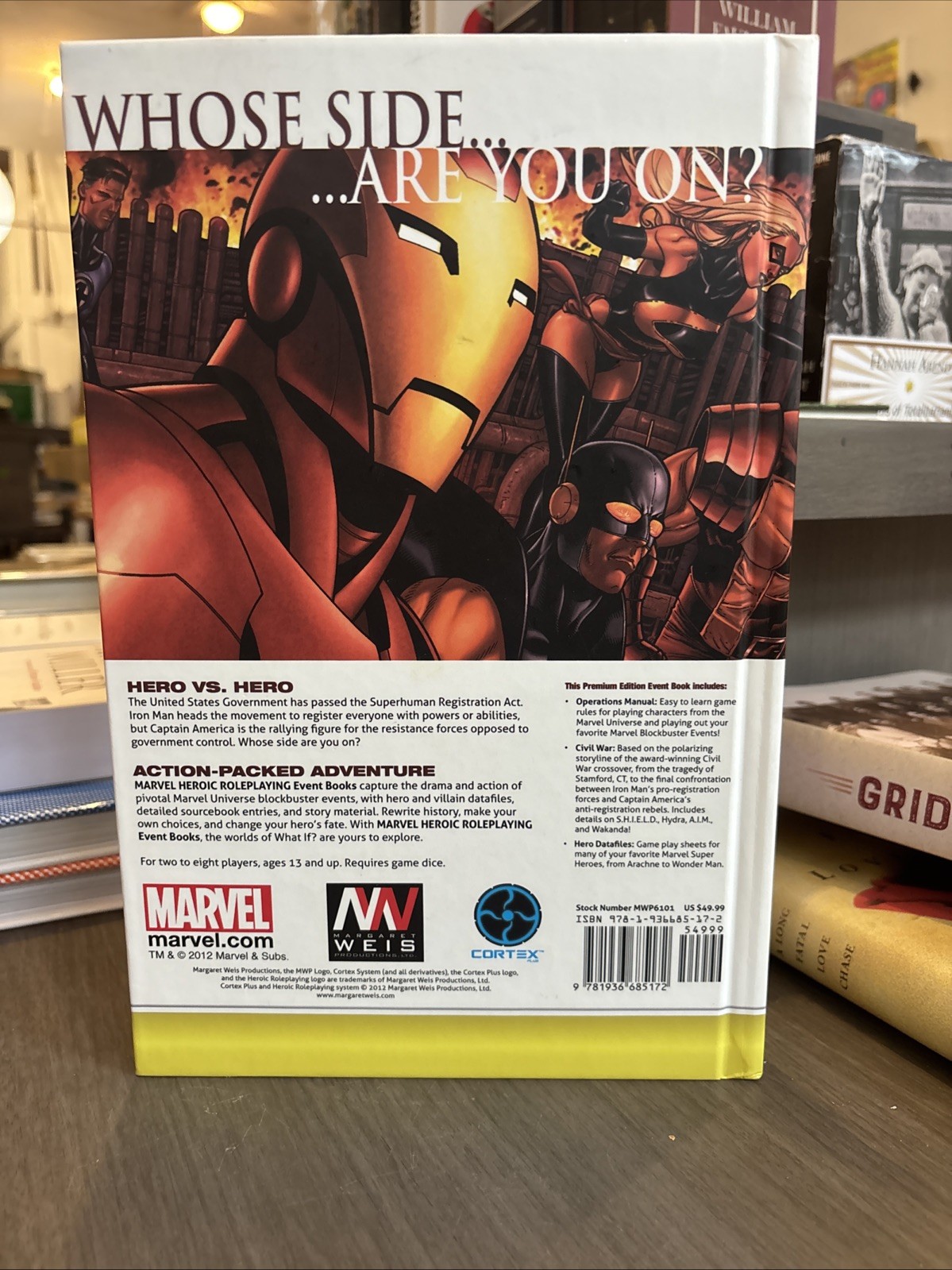 Marvel Heroic Roleplaying: Civil War Event Book Premium -Hardcover Margaret Weis