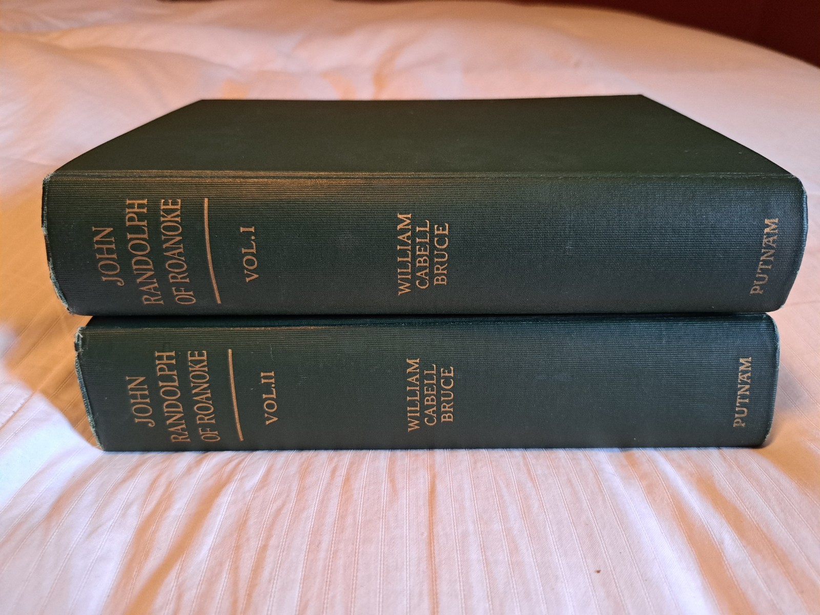 1922 John Randolph of Roanoke 2 Vol Set – William Cabell Bruce – TLS Letter