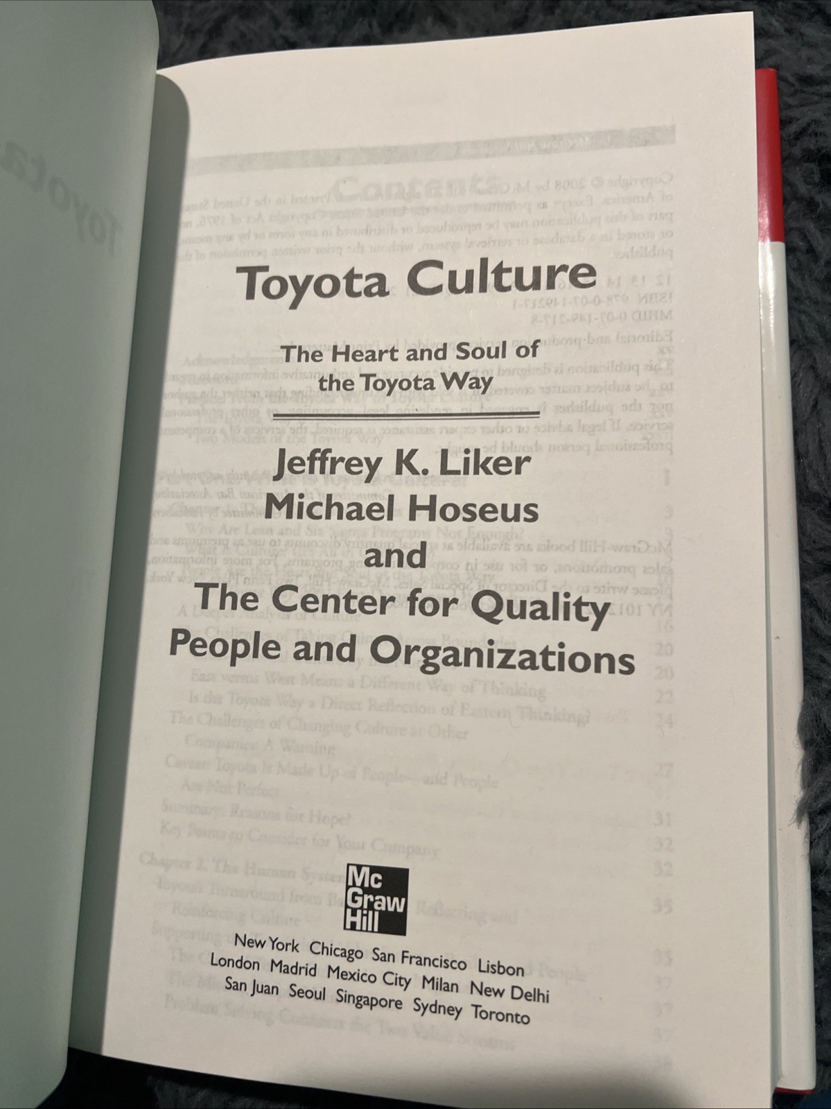 Toyota Culture: The Heart and Soul of the Toyota Way by Jeffrey K Liker B-552