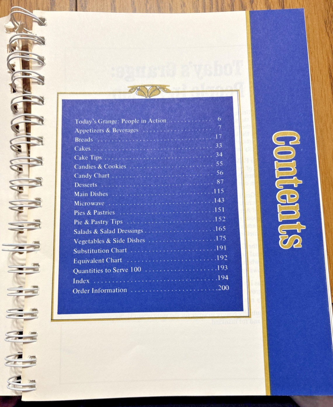 VTG 1985 EDITION THE OHIO STATE GRANGE COOKBOOK 1ST PRINTING 200 PAGES