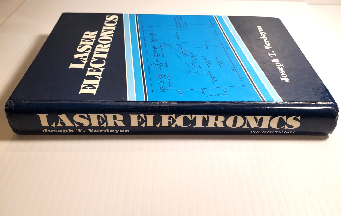 Vintage 1981 Hardcover Book Laser Electronics Joseph T Verdeyen Technology