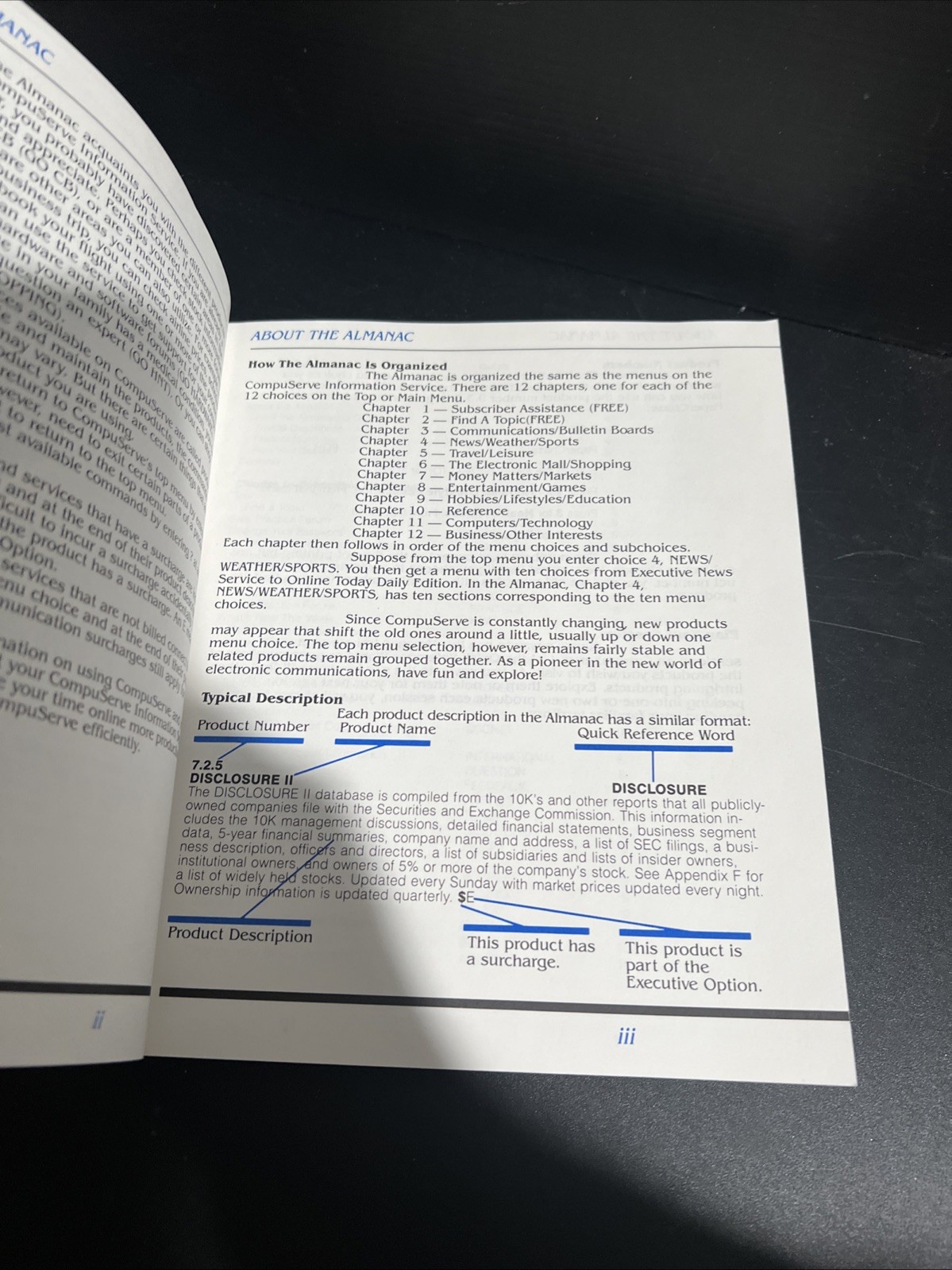 OOP CompuServe Almanac Trade PB 1989 Offline Reference Of Online Services