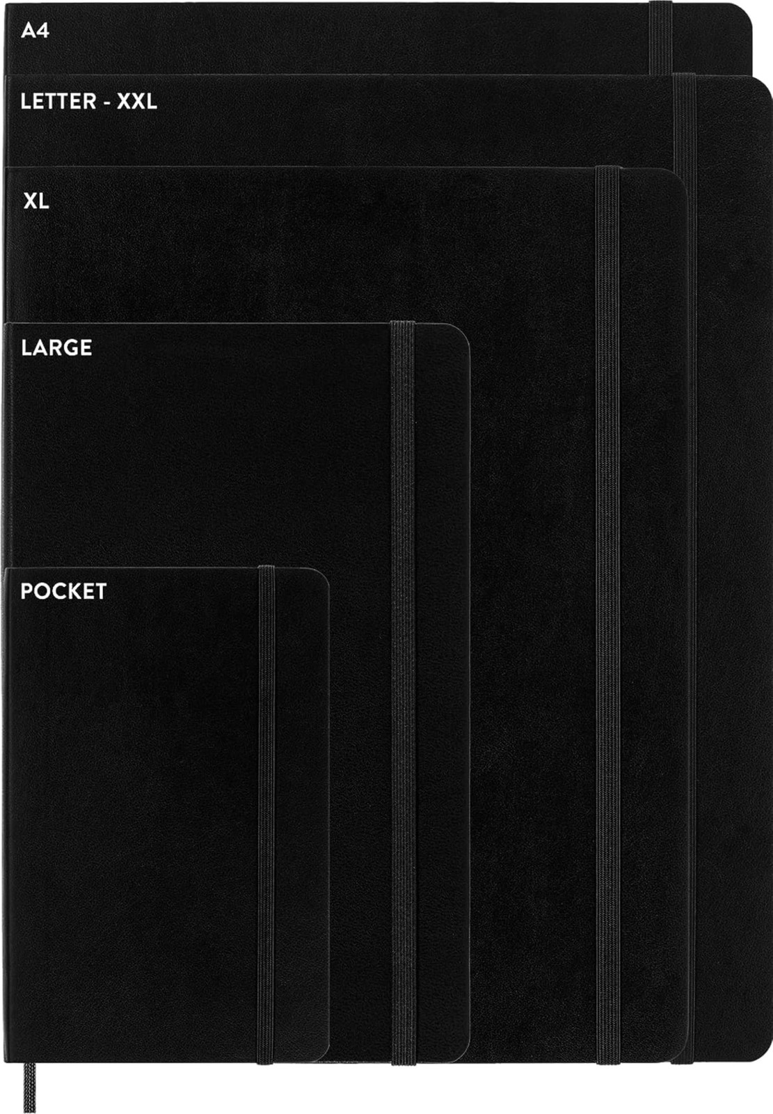 Classic Notebook, Soft Cover, Large (5″ x 8.25″) Squared/Grid, Black, 240 Pages