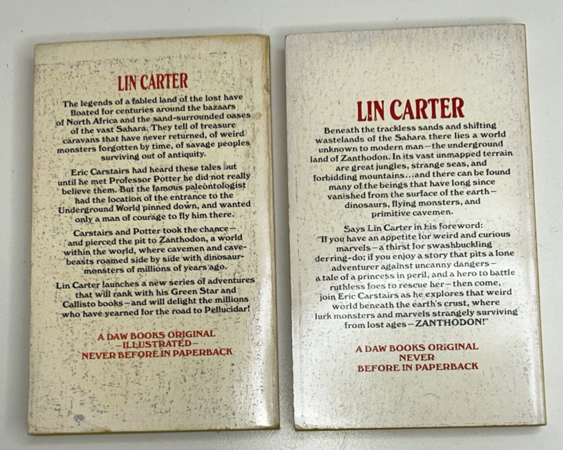 Lot of 11 Lin Carter PB Books VTG Zanthodon Thongor World’s End 1980s