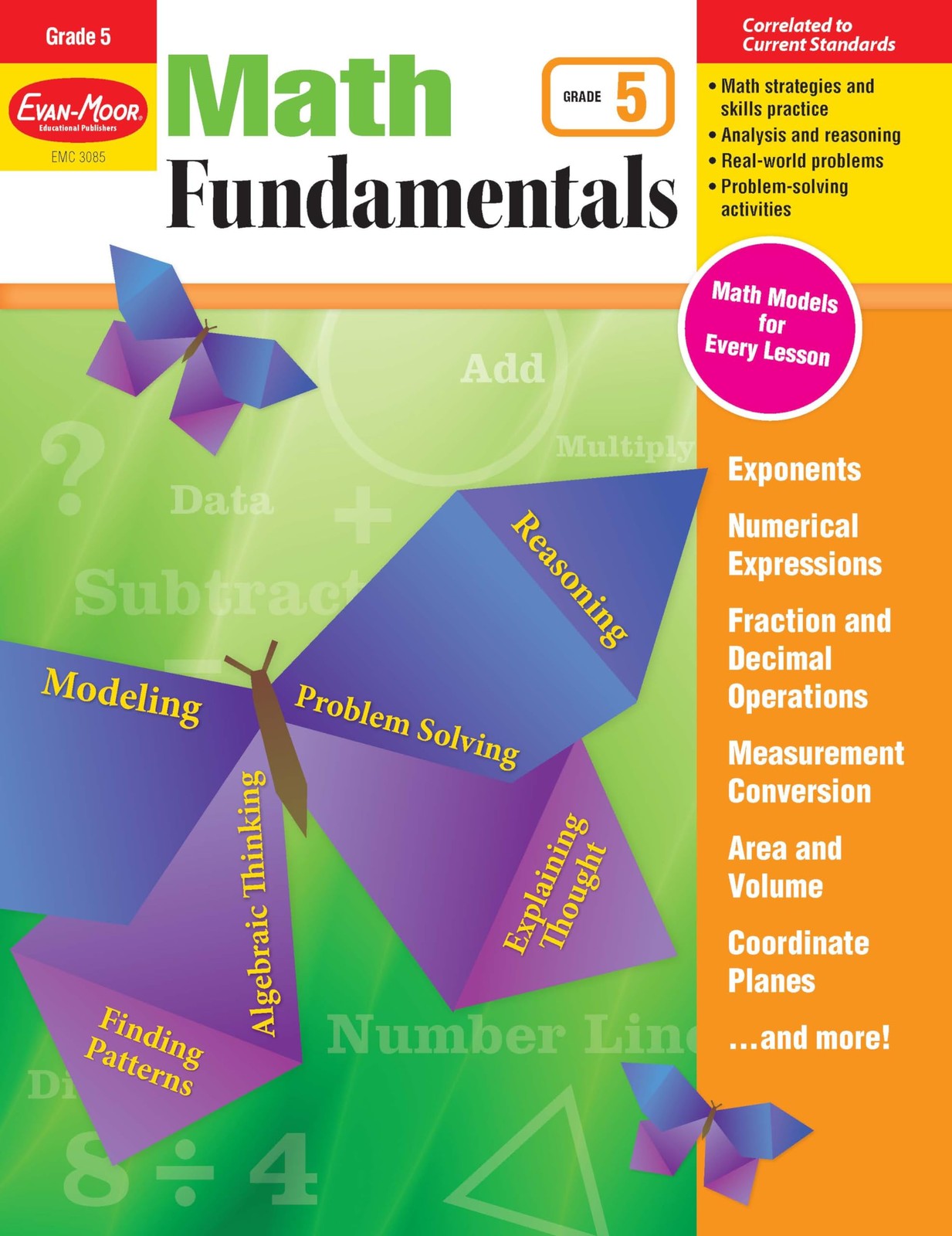Evan-Moor Math Fundamentals Workbook, Teacher Reproducibles, 224 Pages, Grad…