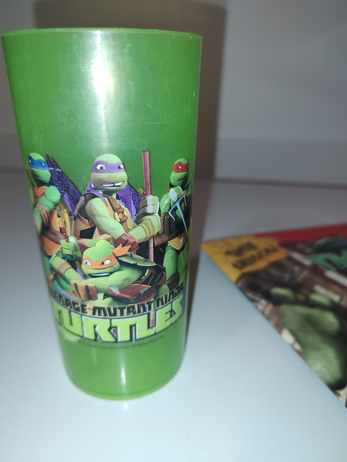 TMNT Tattos The Nightwatcher Activity Book and ZAK Design TMNT 10 oz Cup AS IS