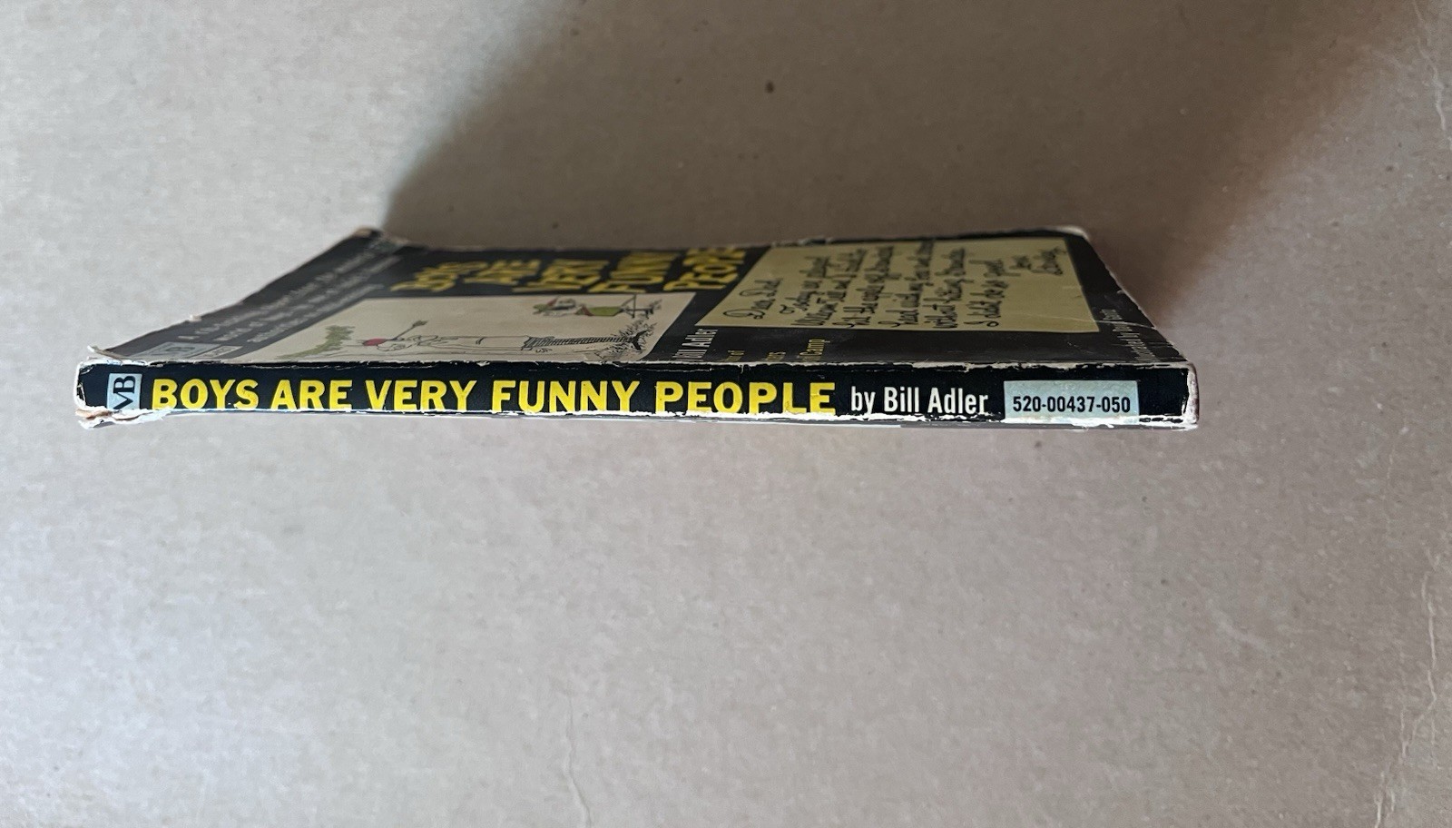 BOYS ARE VERY FUNNY PEOPLE by Bill Adler vintage 1968 Macfadden paperback HUMOR