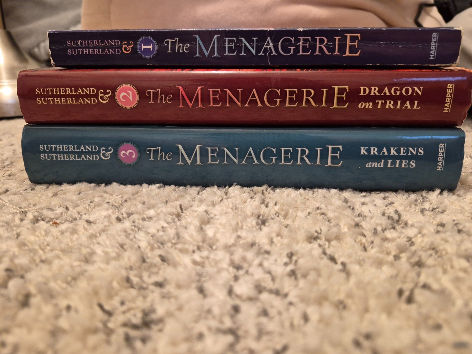 THE MENAGERIE SERIES 3-BOOK SET BY Tui and Kari Sutherland PB & HC **GOOD**
