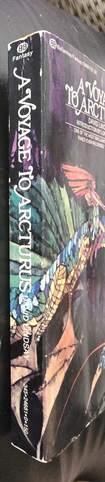 Ballantine Books A VOYAGE TO ARCTURUS David Lindsay 1974 Fourth Print Paperback