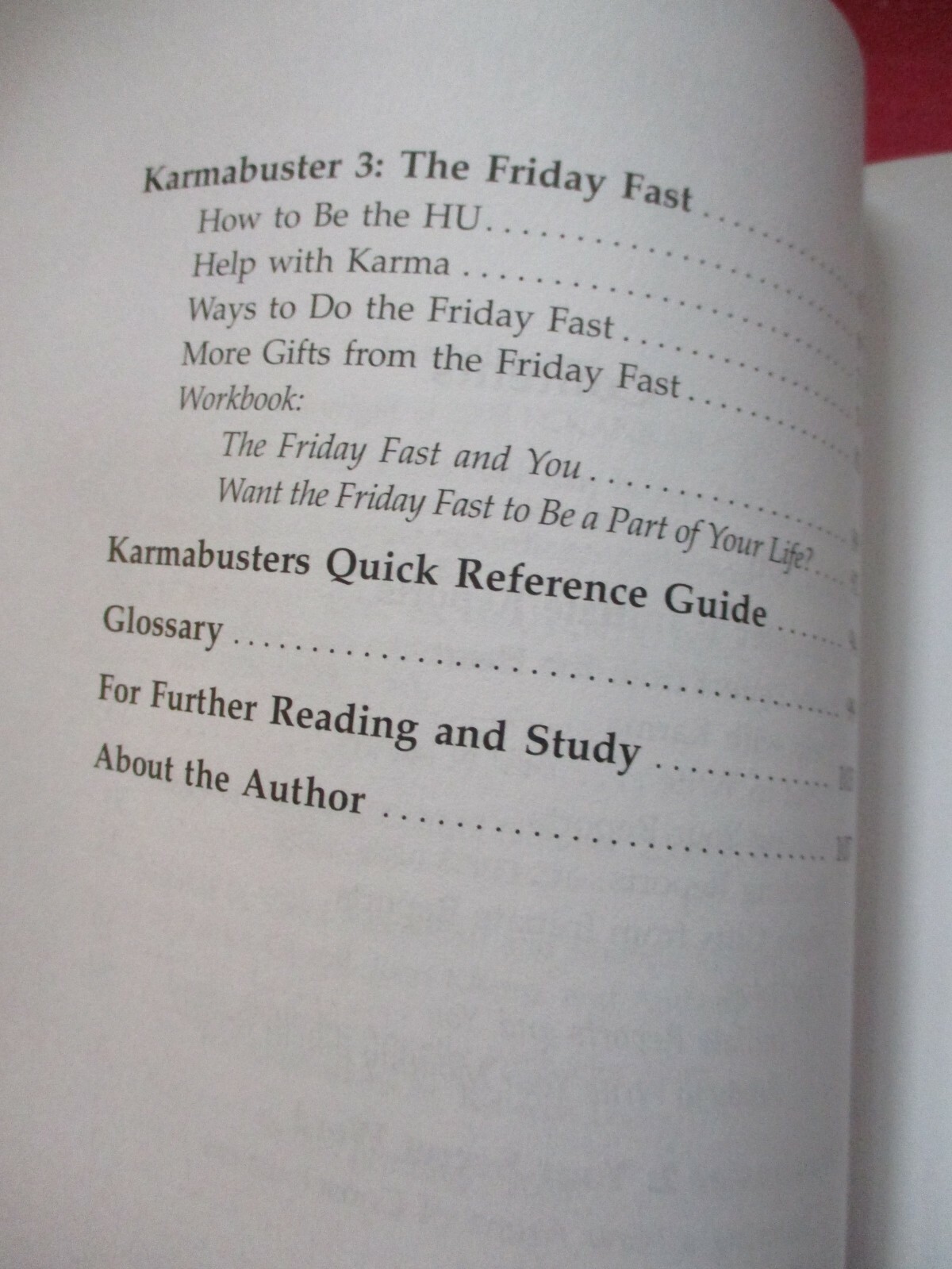 KARMABUSTERS: THREE SPIRITUAL TOOLS FOR INITIATES By Harold Klemp SC 2007 EUC