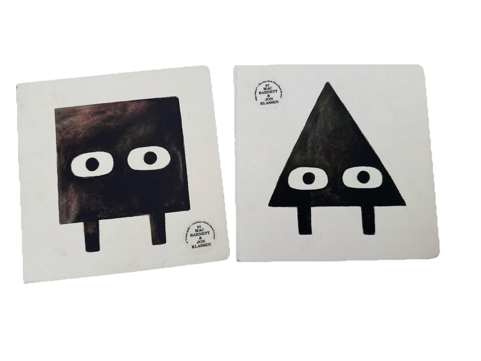 Lot of 2 Mac Barnett Jon Klassen Books – Triangle & Square – HC 2017/2018