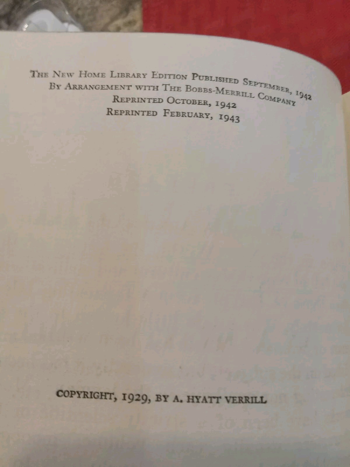 OLD CIVILIZATIONS NEW WORLD A. Hyatt Verril Feb 1943 Ed. Classic. EXCELLENT cond