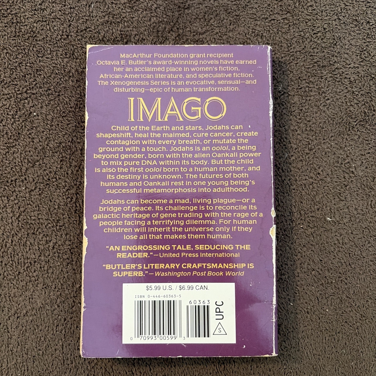 Imago by Octavia E. Butler (1997, pb) Warner Aspect edition Xenogenesis #3