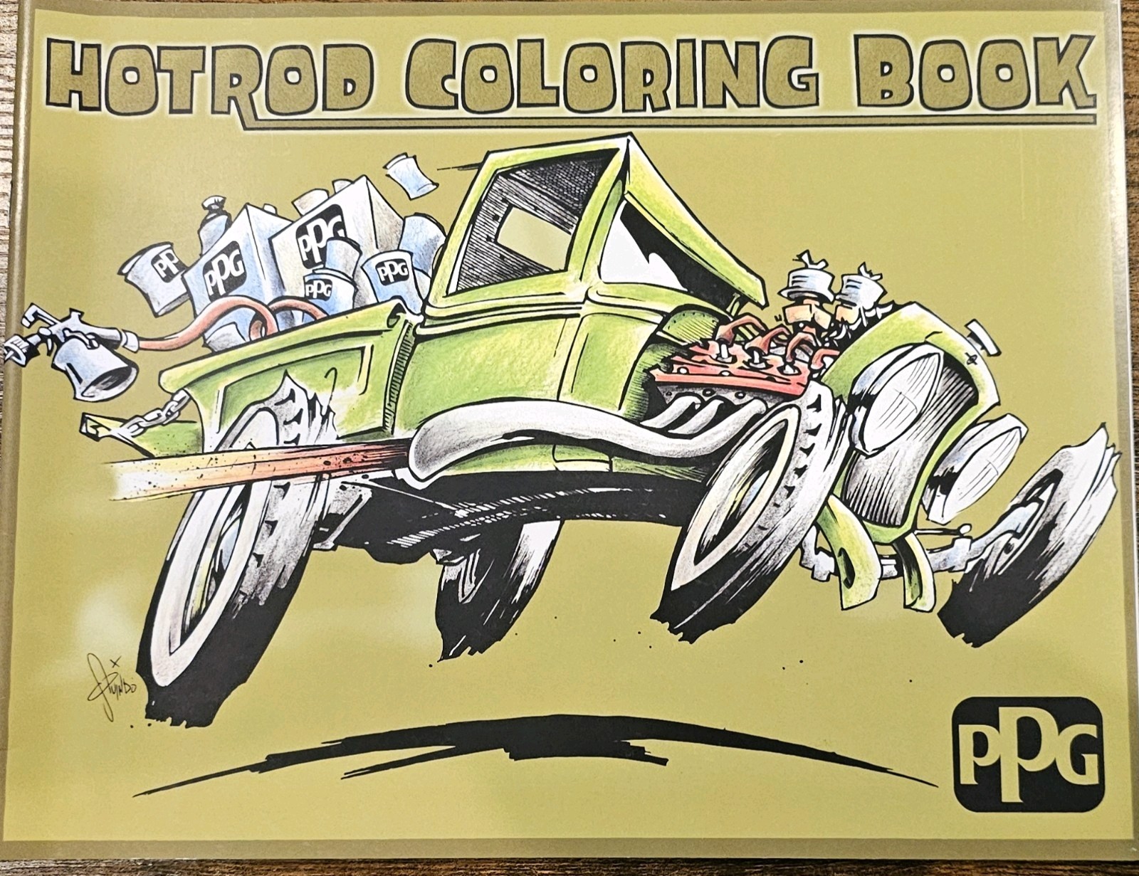 Lot Of 10 NEW- 2016 PPG Industries-Hot Rod Coloring Book- 30 Pages- CAR HOBBIEST