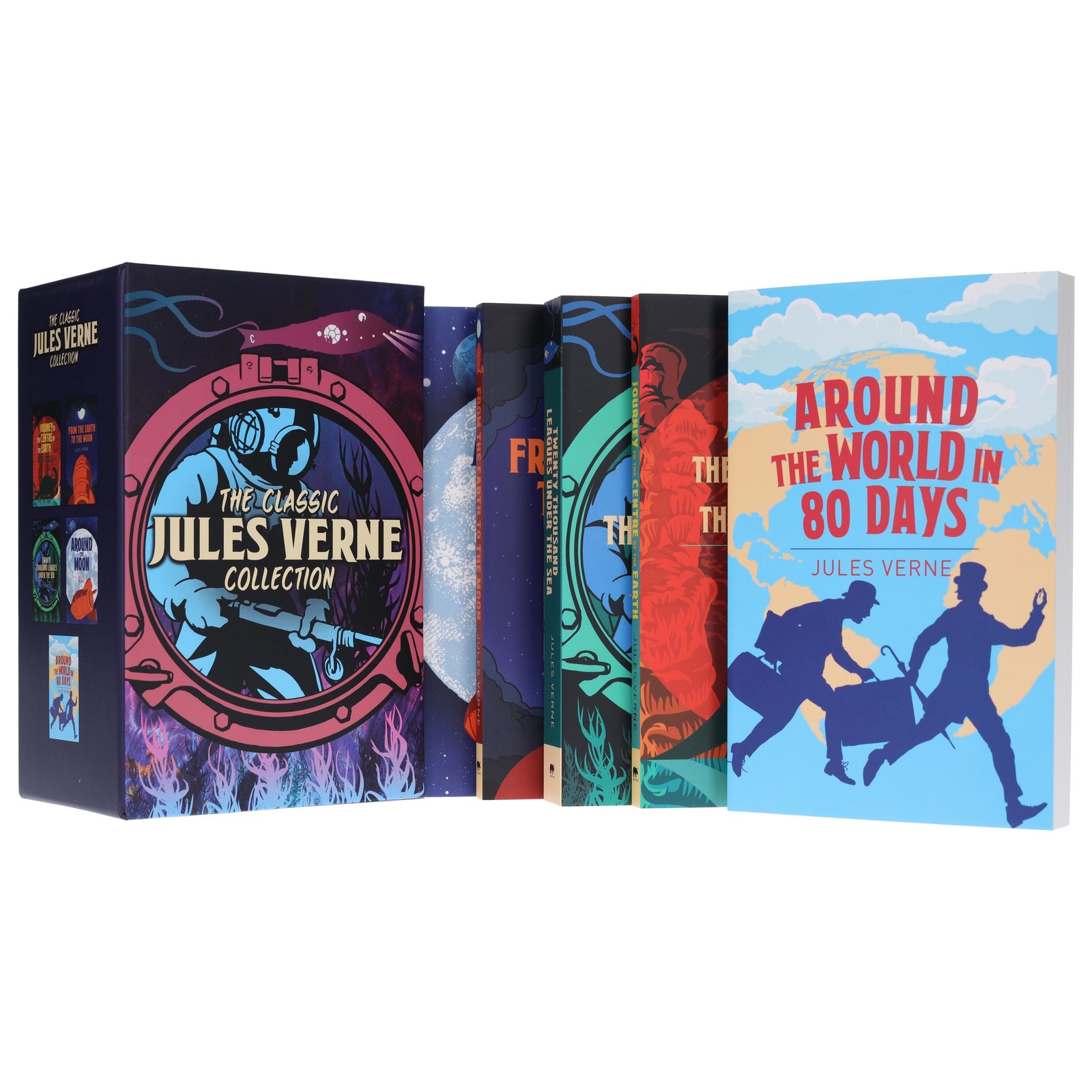 The Classic Jules Verne Collection 5 Books Box Set – Ages 14+ – Paperback