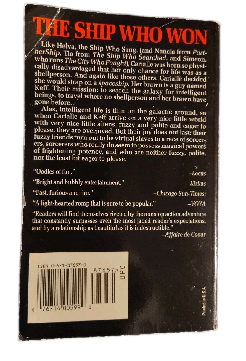 Ship Who Won by Jody L. Nye and Anne McCaffrey (1994, Paperback)