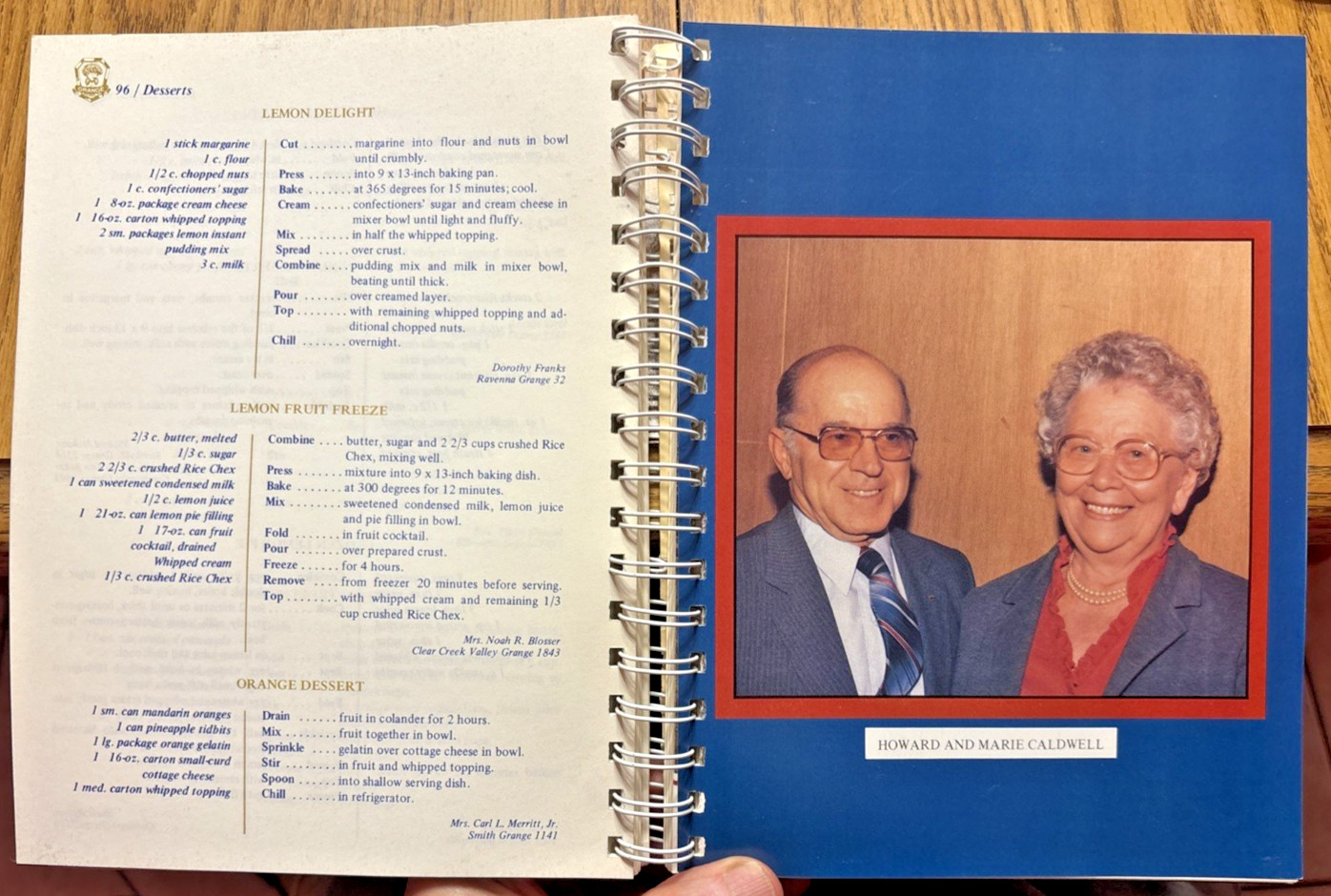 VTG 1985 EDITION THE OHIO STATE GRANGE COOKBOOK 1ST PRINTING 200 PAGES