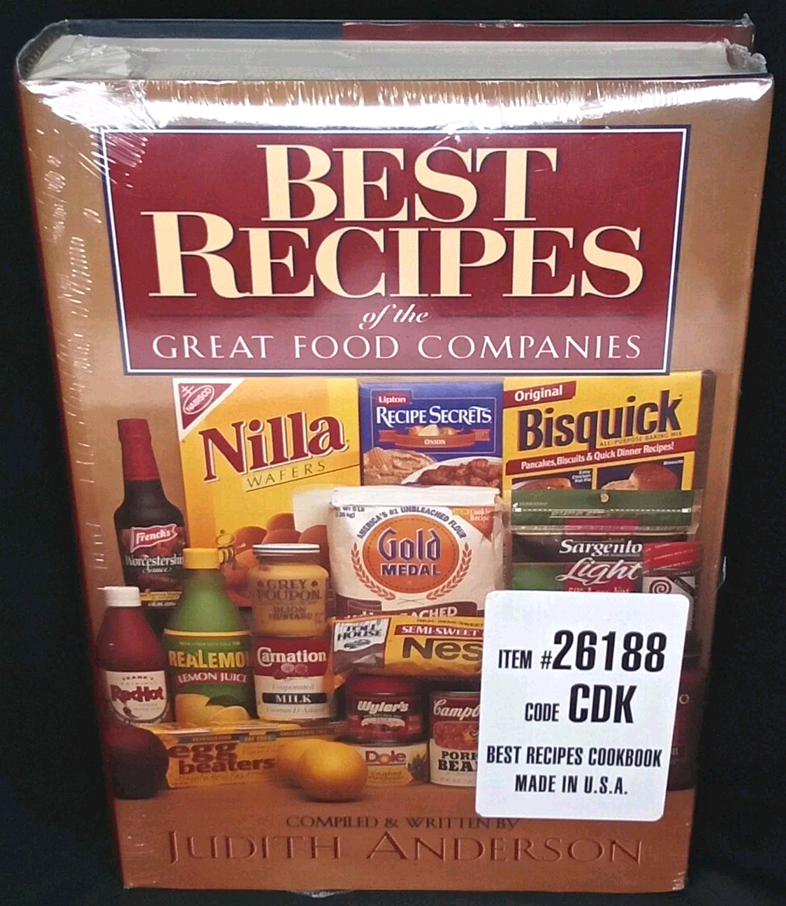 Vintage 1992 Cookbook Best Recipes Hardcover 512 Pages Sealed
