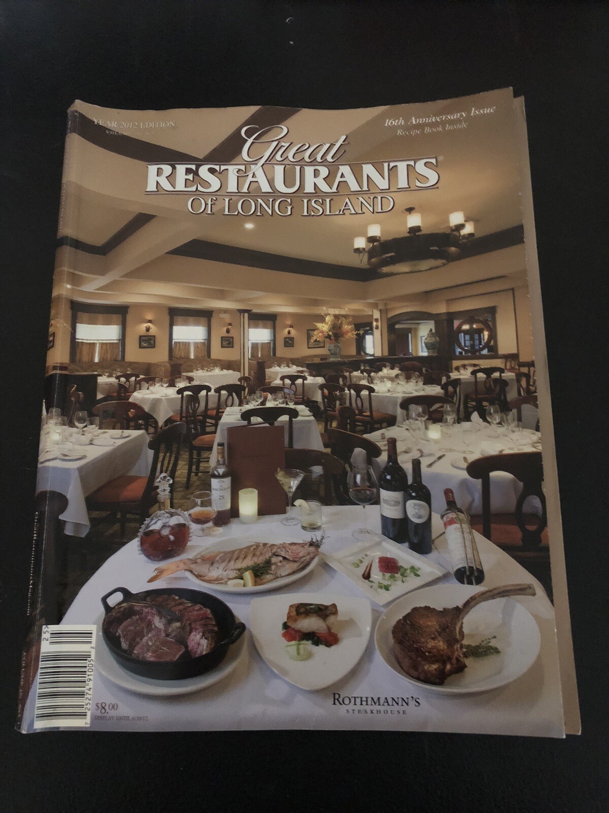 GREAT RESTAURANTS OF LONG ISLAND – 2012 Edition – Softcover, 224 pages