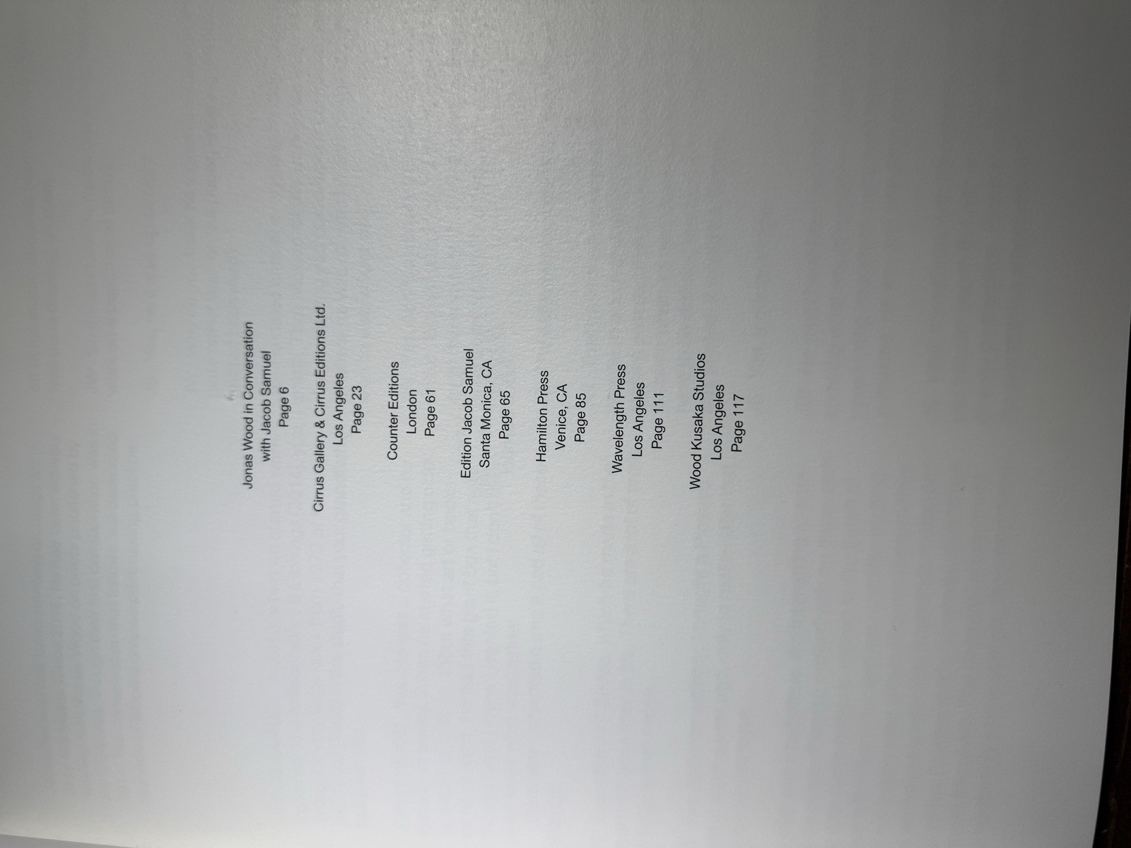 Jonas Wood Hardcover Book “Jonas Wood: Prints” 184 Pages Hardcover Artwork