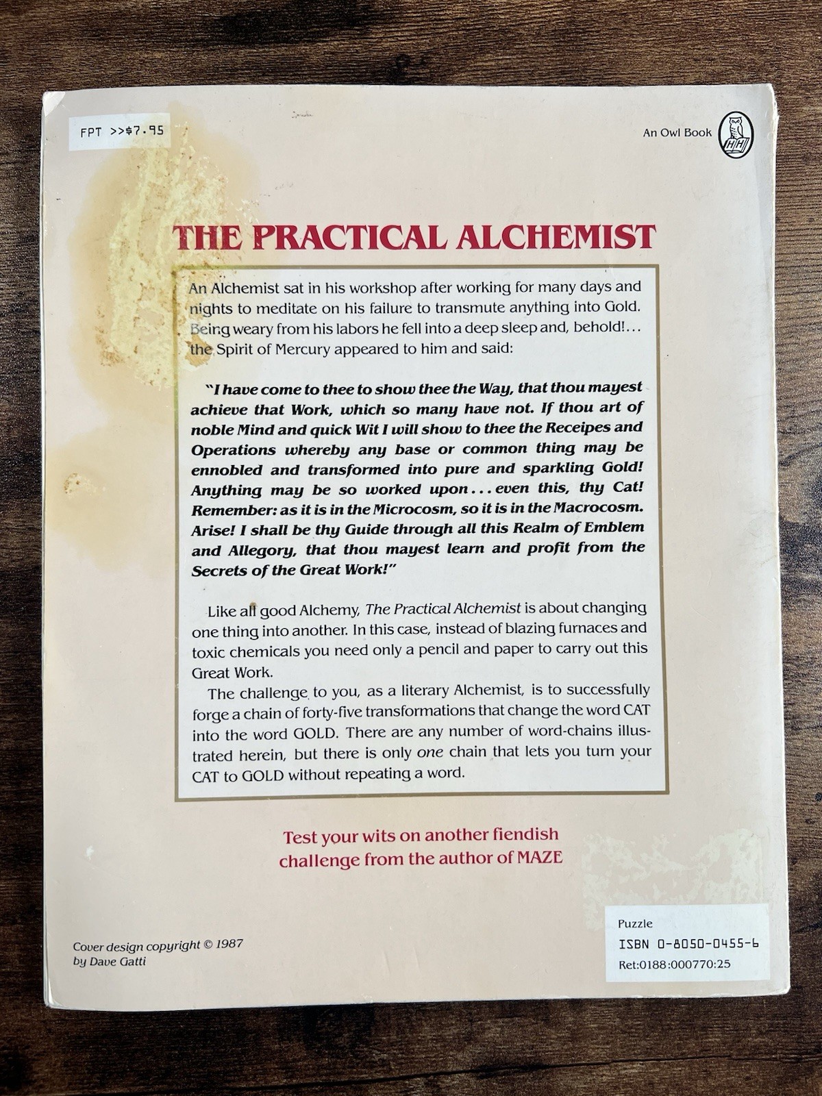 EXTREMELY RARE – The Practical Alchemist by Christopher Manson