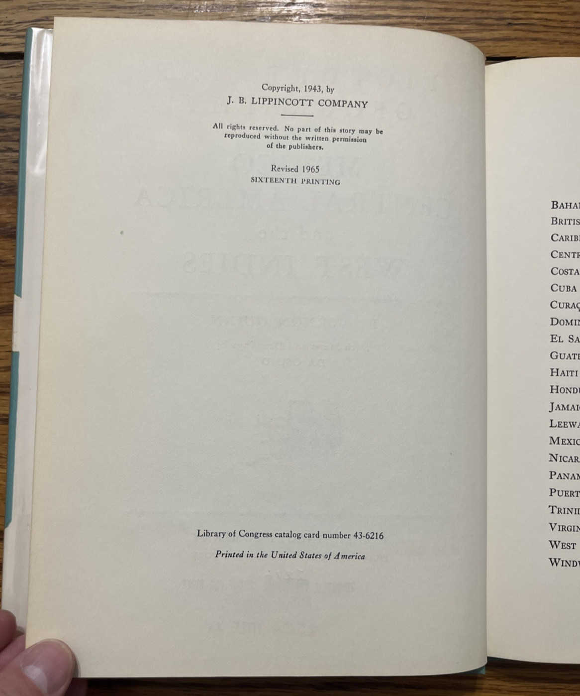 Picture Map Geography Mexico, Central America and the West Indies, Vernon Quinn