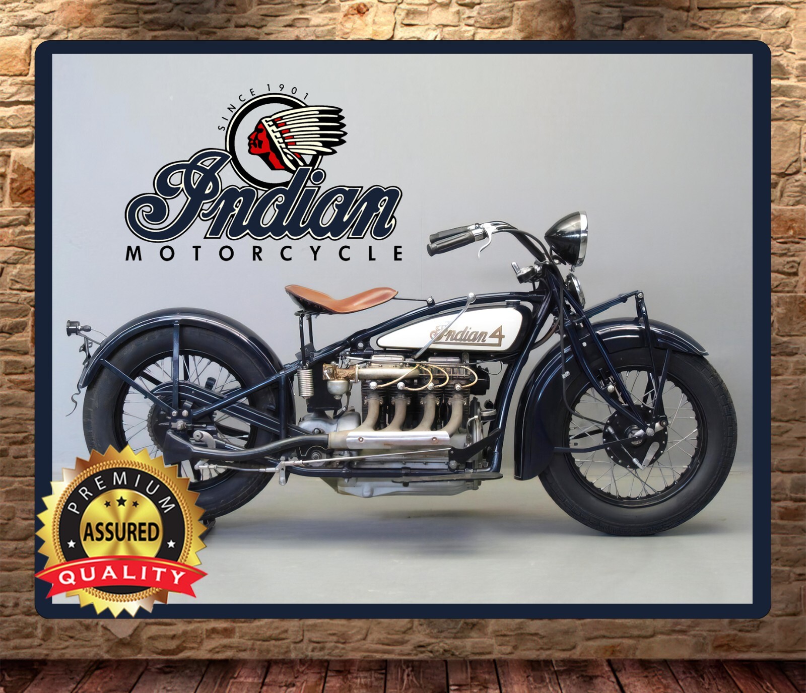 Indian Motorcycles – 1931 – 402 -Vintage – Metal Sign 11 x 14