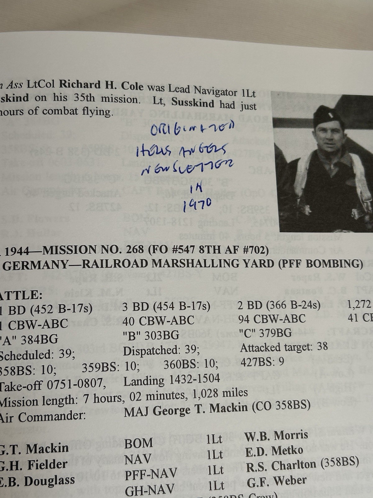Might in Flight Daily Diary of the 8th Air Forces Hell’s Angels 303rd 1993 LE
