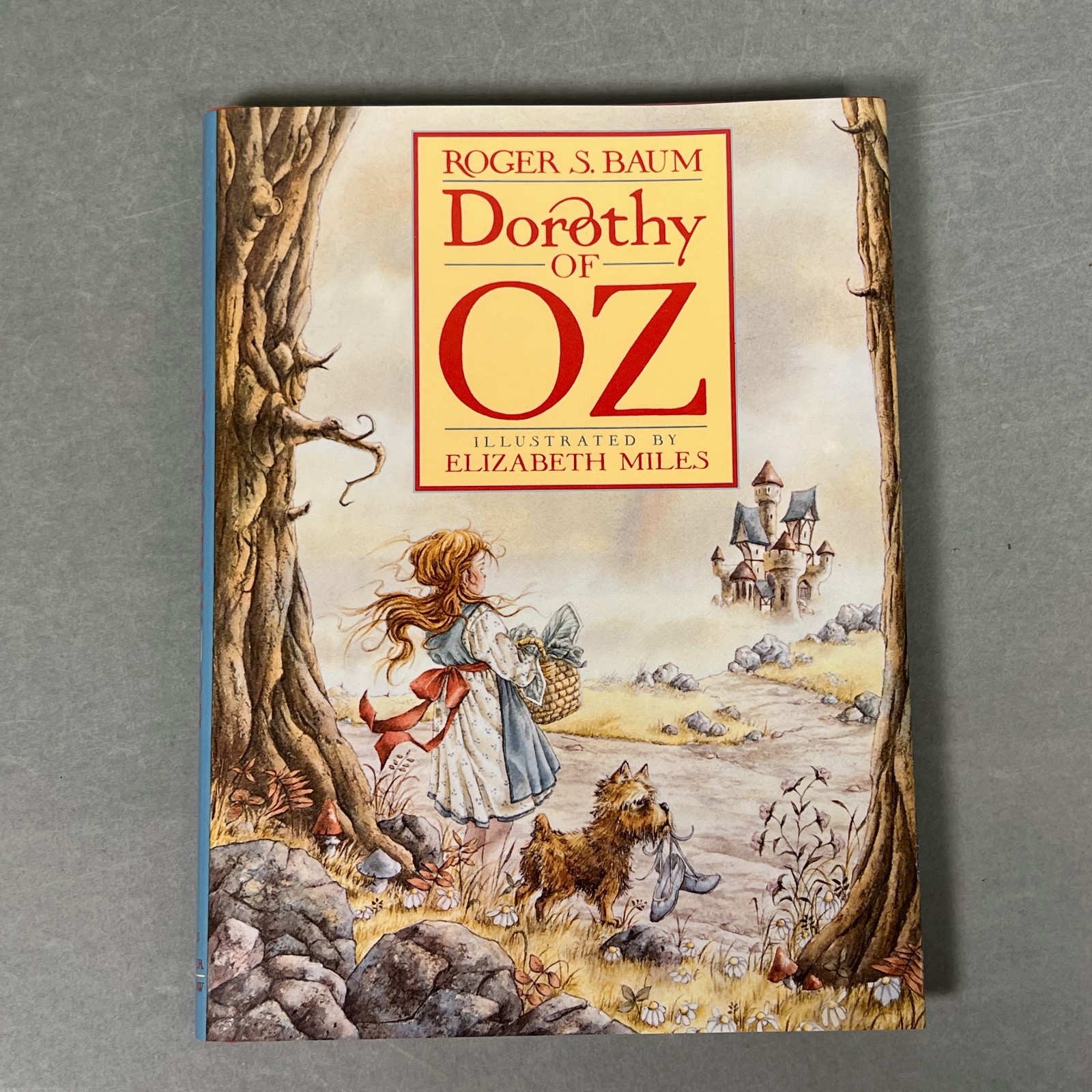 3x SIGNED Roger S. Baum Dorothy of Oz Book, Postcard, Paper All 3 Signed Toto