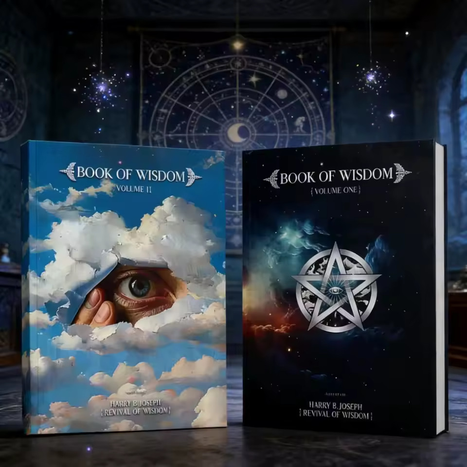 Book of Wisdom Volumes 1 & 2 by Harry B. Joseph 2-Book Spiritual Set USA Stock