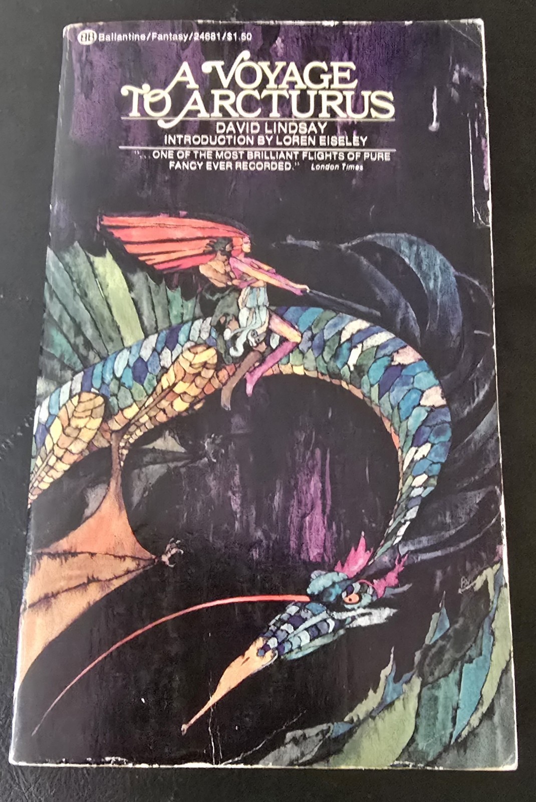 Ballantine Books A VOYAGE TO ARCTURUS David Lindsay 1974 Fourth Print Paperback