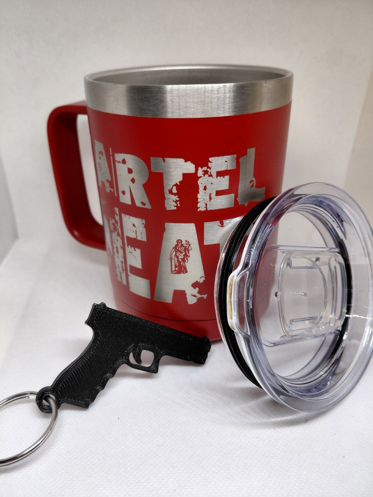 Novel Cartel Heat Deadly Business with 13oz Hot/Cold Tumbler and Keychain