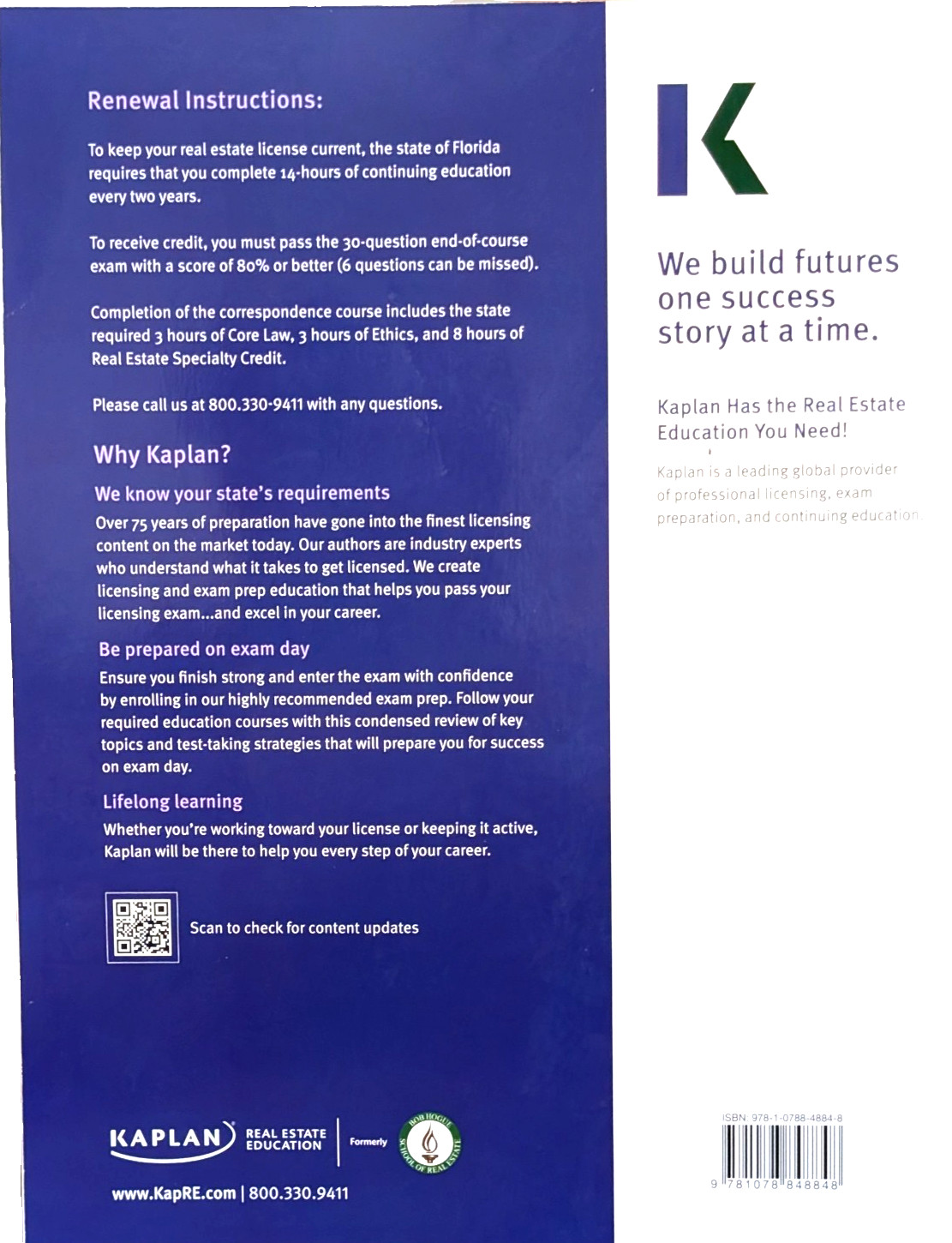 NEW Kaplan Continuing Education for Florida Real Estate Professionals – 22nd Ed.