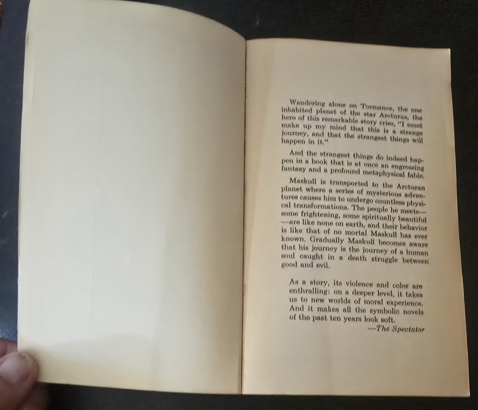 Ballantine Books A VOYAGE TO ARCTURUS David Lindsay 1974 Fourth Print Paperback