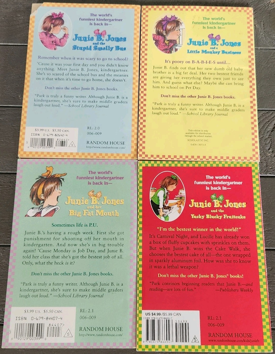 Lot of 16 Vintage 1990s-2000s Junie B. Jones By Barbara Park Softcover Books